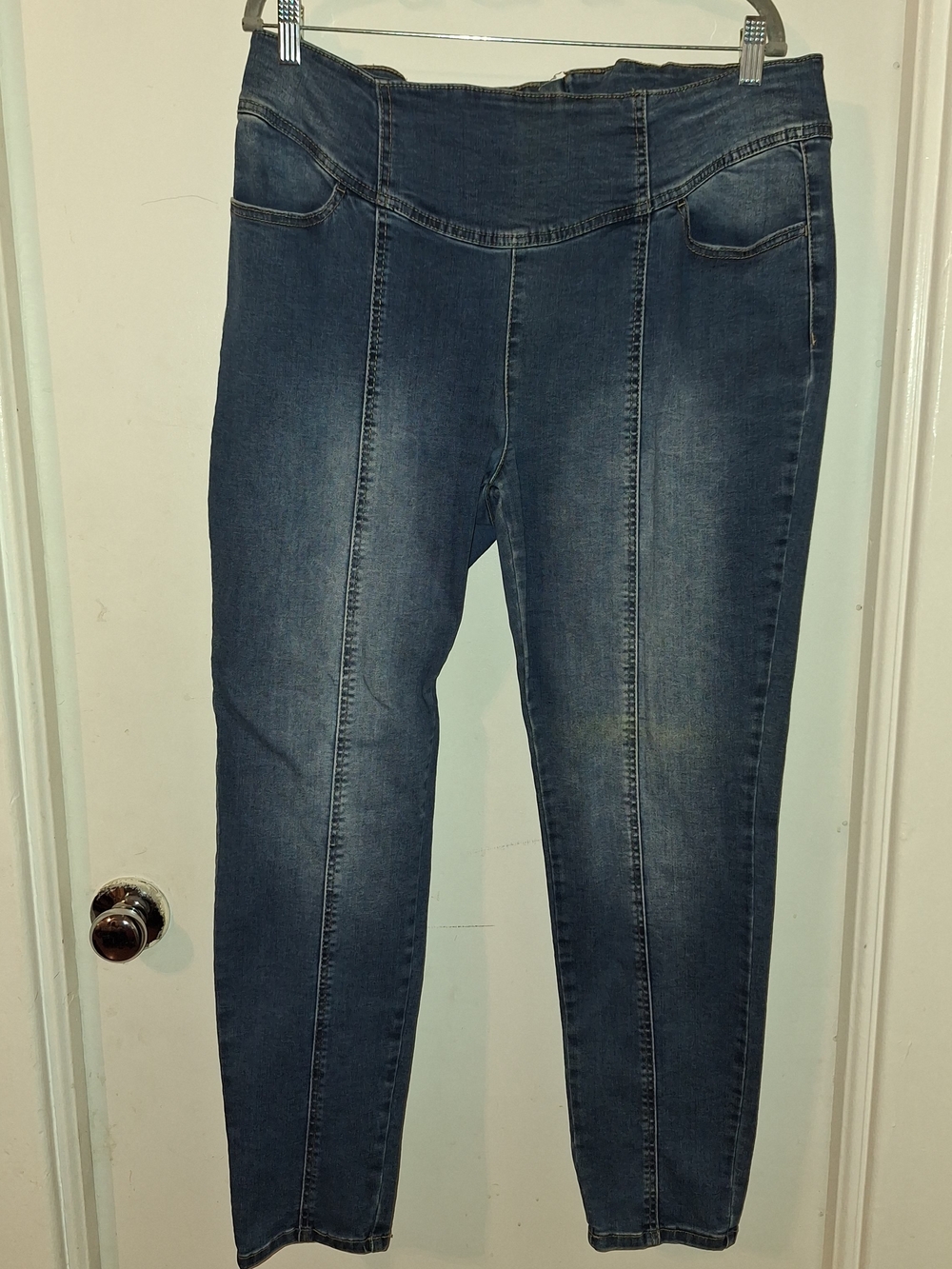Fashion Nova Women's Dark Blue Skinny Jeans